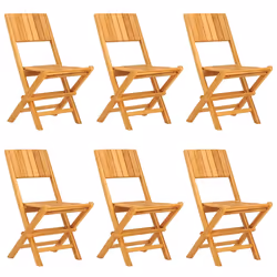 Set da Pranzo da Giardino 7 pz in Legno Massello di Teakcod mxl 124197 - Vista aggiuntiva 3