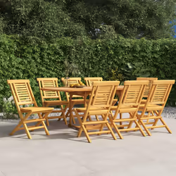 VidaXL 3155048 sedia da esterno Terrazzo Teak