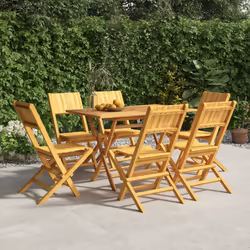 VidaXL 3155060 sedia da esterno Terrazzo Teak