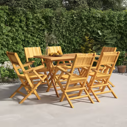 VidaXL 3155062 sedia da esterno Terrazzo Teak