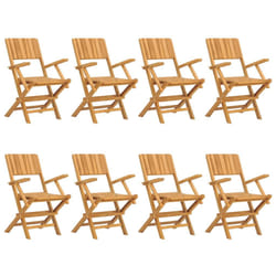 VidaXL 3155063 sedia da esterno Terrazzo Teak