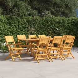 VidaXL 3155063 sedia da esterno Terrazzo Teak