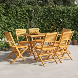 VidaXL 3155065 sedia da esterno Terrazzo Teak