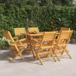 VidaXL 3155068 sedia da esterno Terrazzo Teak