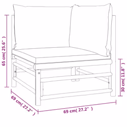 VidaXL 3155169 set mobili da esterno - Vista aggiuntiva 7