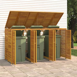 Vidaxl - Copribidone Triplo 210x89x117 cm in Legno Massello di Acacia