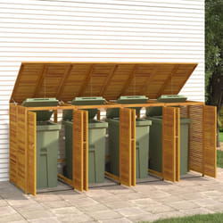 Vidaxl - Copribidone Quadruplo 210x89x117 cm in Legno Massello di Acacia