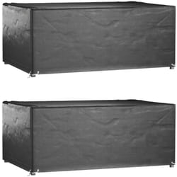 Vidaxl - Copri Mobili Giardino 2pz 8 Occhielli 180x122x75cm Rettangolare