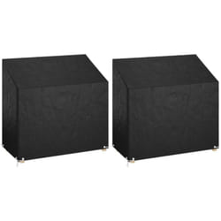 Vidaxl - Copri Panche Giardino 2pz 8Occhielli 130x70x70/88cm Polietilene