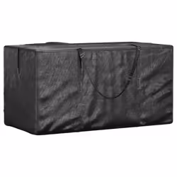 Borse Porta Cuscini Giardino 2pz Nere 150x75x75 cm Polietilenecod mxl 70262 - Vista aggiuntiva 2
