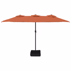 VidaXL 362958 ombrellone da cortile Grigio scuro, Terracotta - Vista aggiuntiva 4