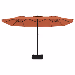 VidaXL 362958 ombrellone da cortile Grigio scuro, Terracotta - Vista aggiuntiva 5