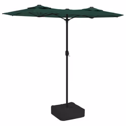 Ombrellone a Doppia Testa Verde 316x240 cmcod mxl 104936 - Vista aggiuntiva 2