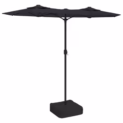Ombrellone a Doppia Testa Nero 316x240 cmcod mxl 128284 - Vista aggiuntiva 2