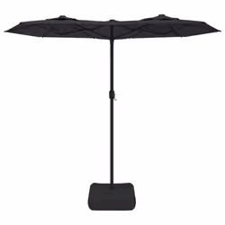 Ombrellone a Doppia Testa Nero 316x240 cmcod mxl 128284 - Vista aggiuntiva 3