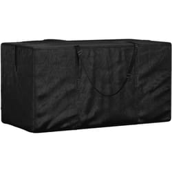 Borsa Porta Cuscini da Giardino Nera 150x75x75 cm Polietilene Vidaxl 668416