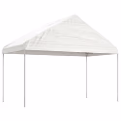 Gazebo con Tetto Bianco 13,38x4,08x3,22 m in Polietilenecod mxl 76397 - Vista aggiuntiva 2