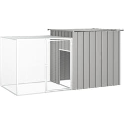 Vidaxl - Gabbia per Conigli Grigia 200x91x100 cm Acciaio Zincato 4225