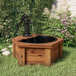 Vidaxl - Fontana d'Acqua con Pompa 57x57x53 cm Legno Massello di Abete 4455