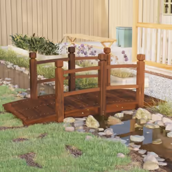 Donate un tocco romantico al vostro giardino con questo ponticello in legno! È stato progettato per essere un luogo meravigli ...