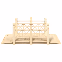 Ponte Giardino Ringhiere 150x67x56cm Legno Massello Abete Rossocod mxl 103540 - Vista aggiuntiva 3