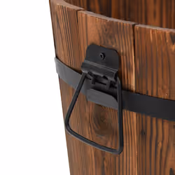 VidaXL 363361 fioriera Metallo, Legno - Vista aggiuntiva 5