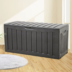 Vidaxl - Contenitore Portaoggetti Nero 118x53x57 cm in Polipropilene 5280