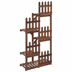 Portafiori 60x25x130 cm in Legno Massello di Abetecod mxl 102246 - Vista aggiuntiva 2