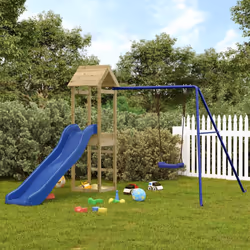 Volete dare ai vostri figli la libertà di giocare a casa? Questo set da gioco per esterni in legno trasforma il vostro cortil ...