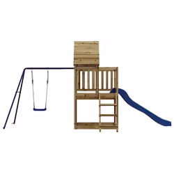 Set da Gioco da Esterno in Legno di Pino Impregnatocod mxl 126593 - Vista aggiuntiva 3