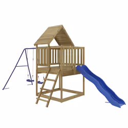 Set da Gioco da Esterno in Legno di Pino Impregnatocod mxl 102662 - Vista aggiuntiva 3