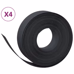 Bordature da Giardino 4 pz Nere 10 m 15 cm in Polietilenecod mxl 94723 - Vista aggiuntiva 2