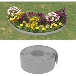 Bordature da Giardino 3 pz Grigie 10 m 20 cm in Polietilene Vidaxl 5250