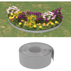 Bordature da Giardino 4 pz Grigie 10 m 20 cm in Polietilene Vidaxl 5503