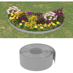 Bordature da Giardino 5 pz Grigie 10 m 20 cm in Polietilene Vidaxl 9281