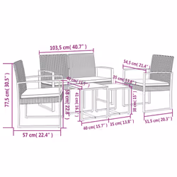 VidaXL 360215 set mobili da esterno - Vista aggiuntiva 6