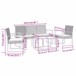 VidaXL 360218 set mobili da esterno - Vista aggiuntiva 6