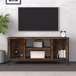 Mobile TV Rovere Fumo 102x35x45 cm in Legno Multistratocod mxl 102940 - Vista aggiuntiva 3