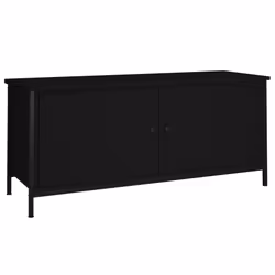 VidaXL 826290, Nero, Legno, Acciaio, 1020 mm, 350 mm, 450 mm, 1 pz
