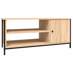 Mobile Porta TV Rovere Sonoma 100x40x45 cm in Legno Multistratocod mxl 81184 - Vista aggiuntiva 2