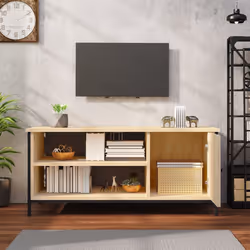 Mobile Porta TV Rovere Sonoma 100x40x45 cm in Legno Multistratocod mxl 81184 - Vista aggiuntiva 3
