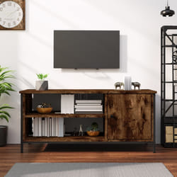 vidaXL Mobile TV Rovere Fumo 100x40x45 cm in Legno Multistrato