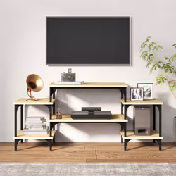 Mobile Porta TV Rovere Sonoma 117x35x52 cm in Legno Multistratocod mxl 103213 - Vista aggiuntiva 3