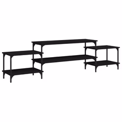 VidaXL 826325, Nero, Legno, Acciaio, 1970 mm, 350 mm, 520 mm, 1 pz