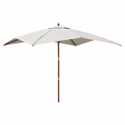 Ombrellone da Giardino con Palo in Legno Sabbia 300x300x273 cmcod mxl 101402 - Vista aggiuntiva 2