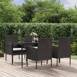 VidaXL 3156778 set mobili da esterno Nero
