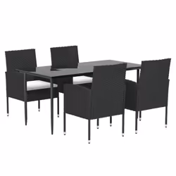 VidaXL 3156778 set mobili da esterno Nero - Vista aggiuntiva 3