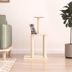 Tenete occupati a lungo i vostri adorati gatti grazie a questo a questo albero per gatti! Torre a più livelli: Il mobile per ...
