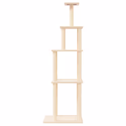 Albero per Gatti con Tiragraffi in Sisal Crema 183 cmcod mxl 97454