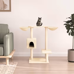 Tenete occupati a lungo i vostri adorati gatti grazie a questo a questo albero per gatti tutto in uno! Torre tutto in uno: Il ...